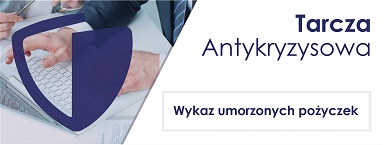 Baner - wykaz umorzonych pożyczek